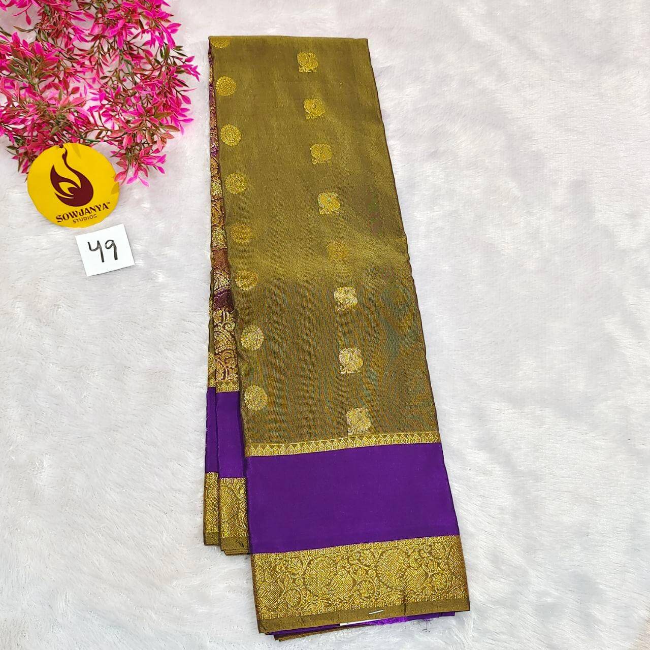VINTAGE Seiko Gadwal Pattu Sarees(49) - WAVE