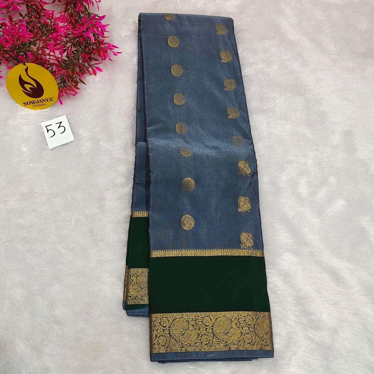 VINTAGE Seiko Gadwal Pattu Sarees(53) - WAVE