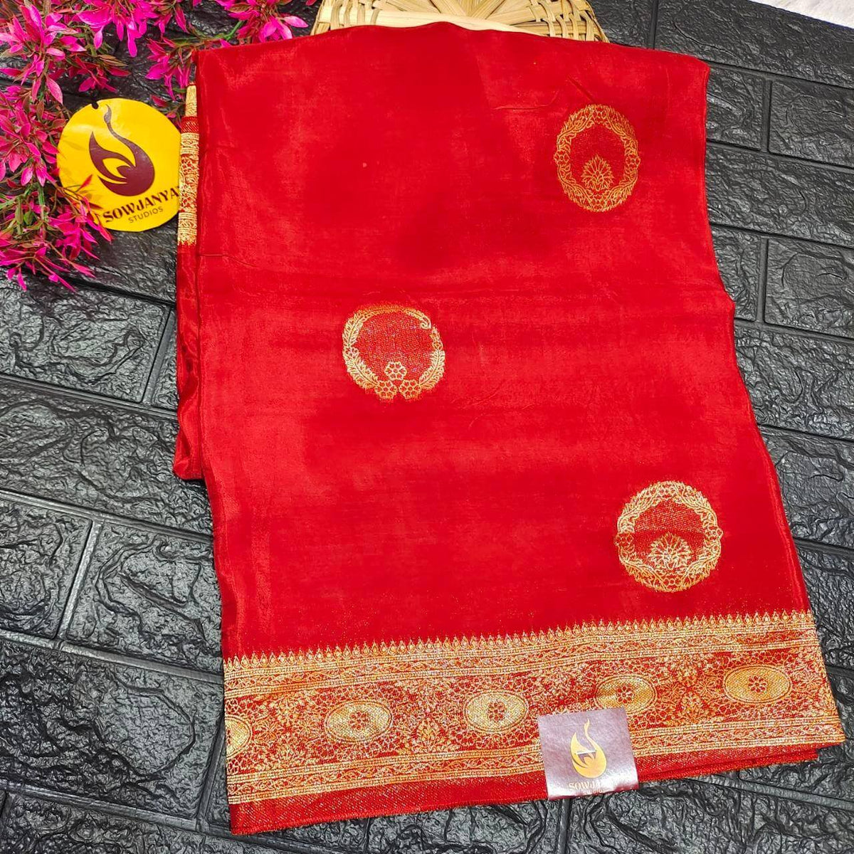 PURE BANARAS H-HO SILK(rust orange) - BOOM