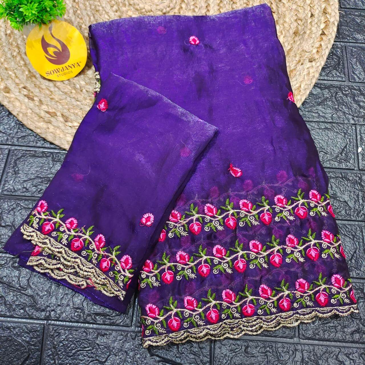 Premium Space Silk work Saree - SSPCE