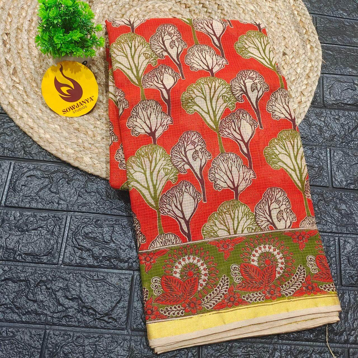 ORIGINAL PEDANA Kalamkari KOTA Cotton Sarees (91)- BLEND