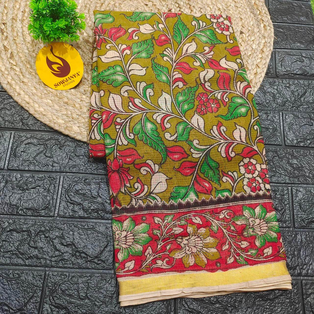 ORIGINAL PEDANA Kalamkari KOTA Cotton Sarees (94)- BLEND