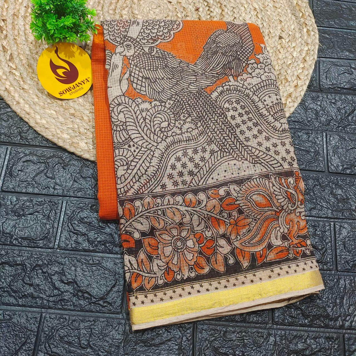 ORIGINAL PEDANA Kalamkari KOTA Cotton Sarees (95)- BLEND