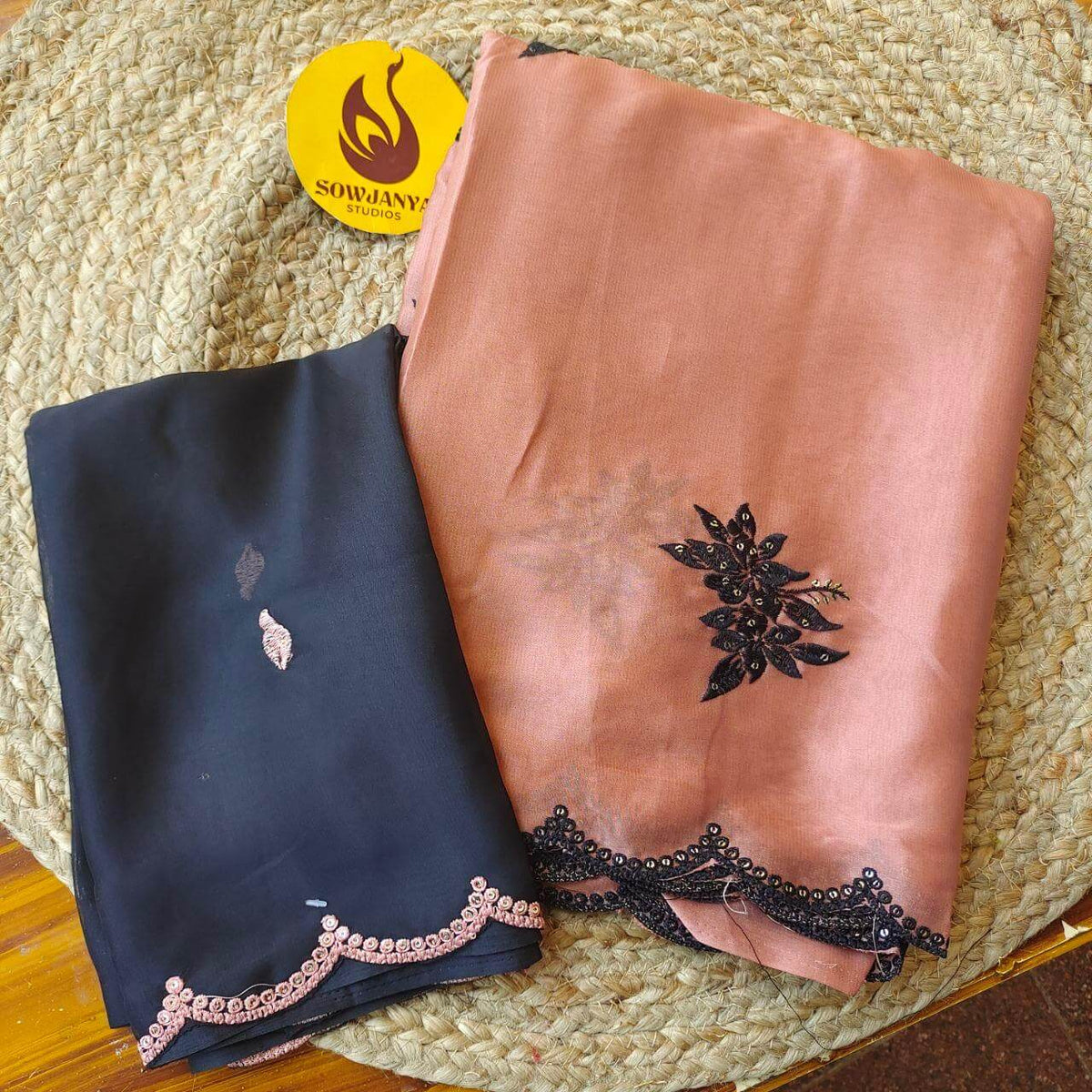 Premium Rangoli Silk Sarees with Emboridery work -FLASH