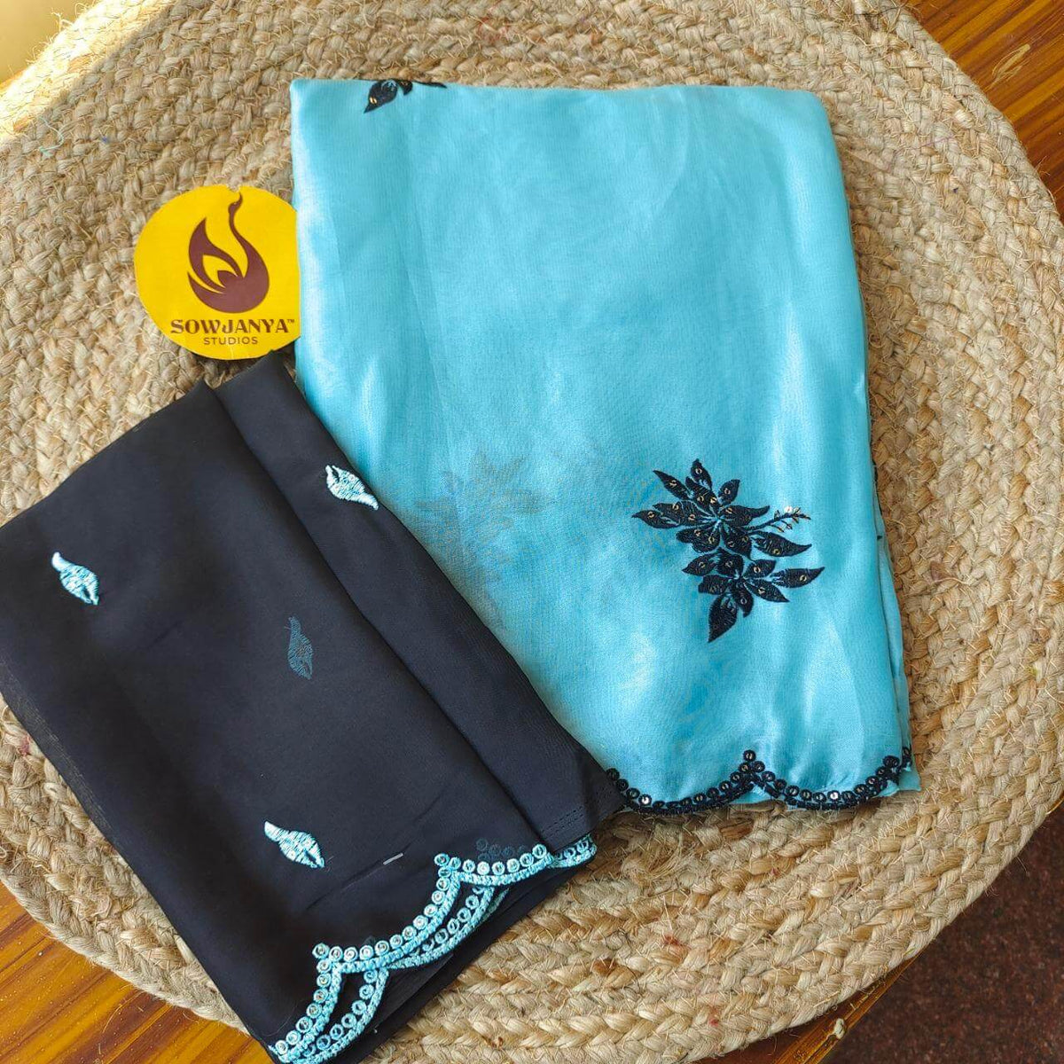 Premium Rangoli Silk Sarees with Emboridery work -FLASH