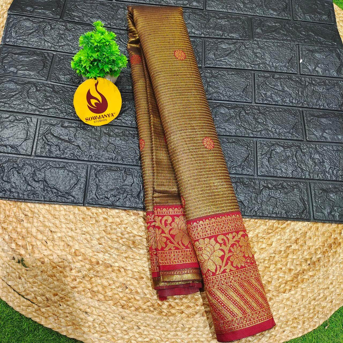 Soft Semi kanchi Pattu Sarees -FEAST