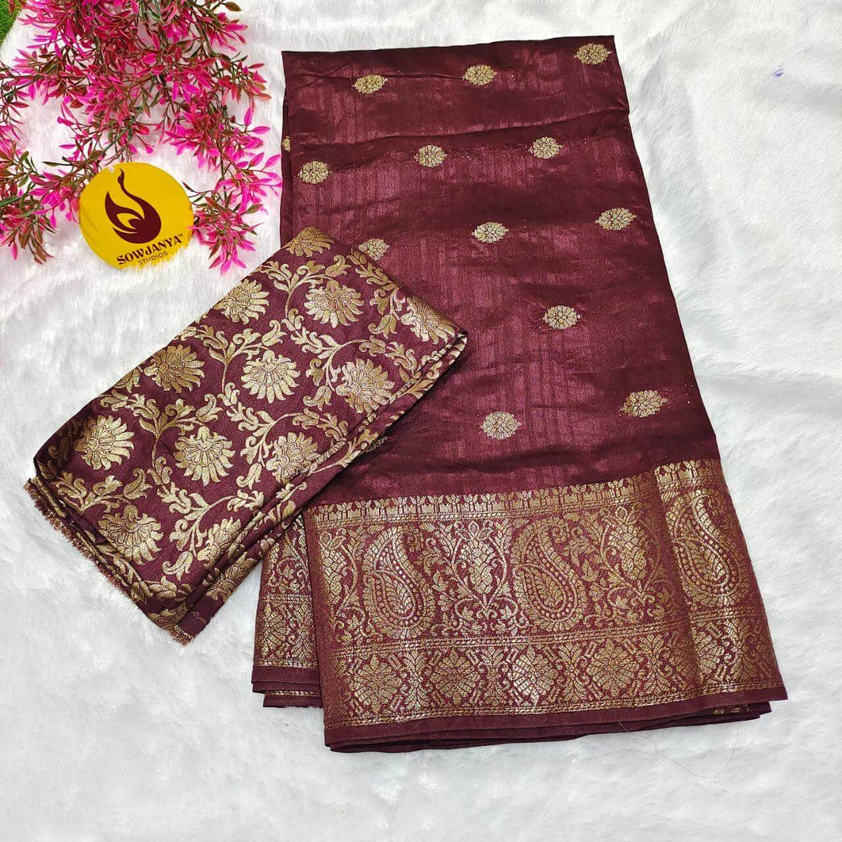 Premium Viscose Tussar Georgette Saree - SSBRD
