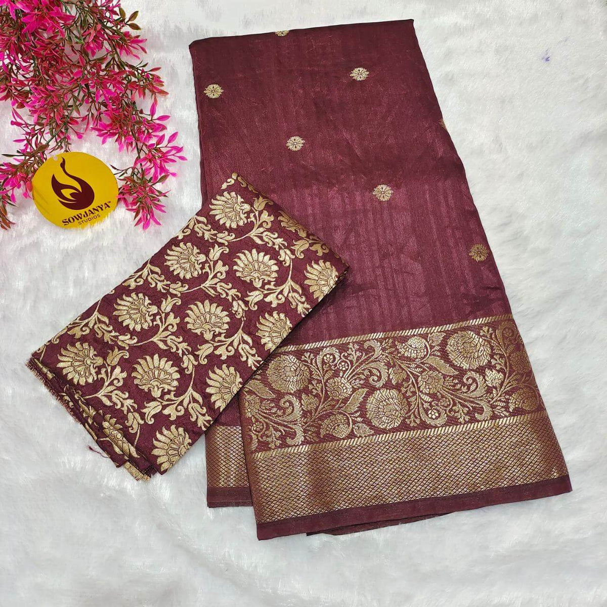 Premium Viscose Tussar Georgette Saree - SSBRD