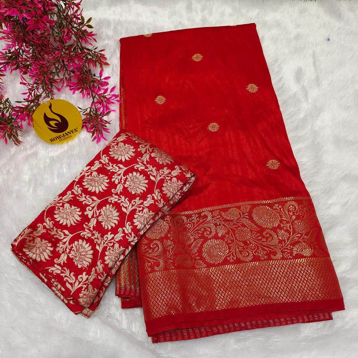 Premium Viscose Tussar Georgette Saree - SSBRD