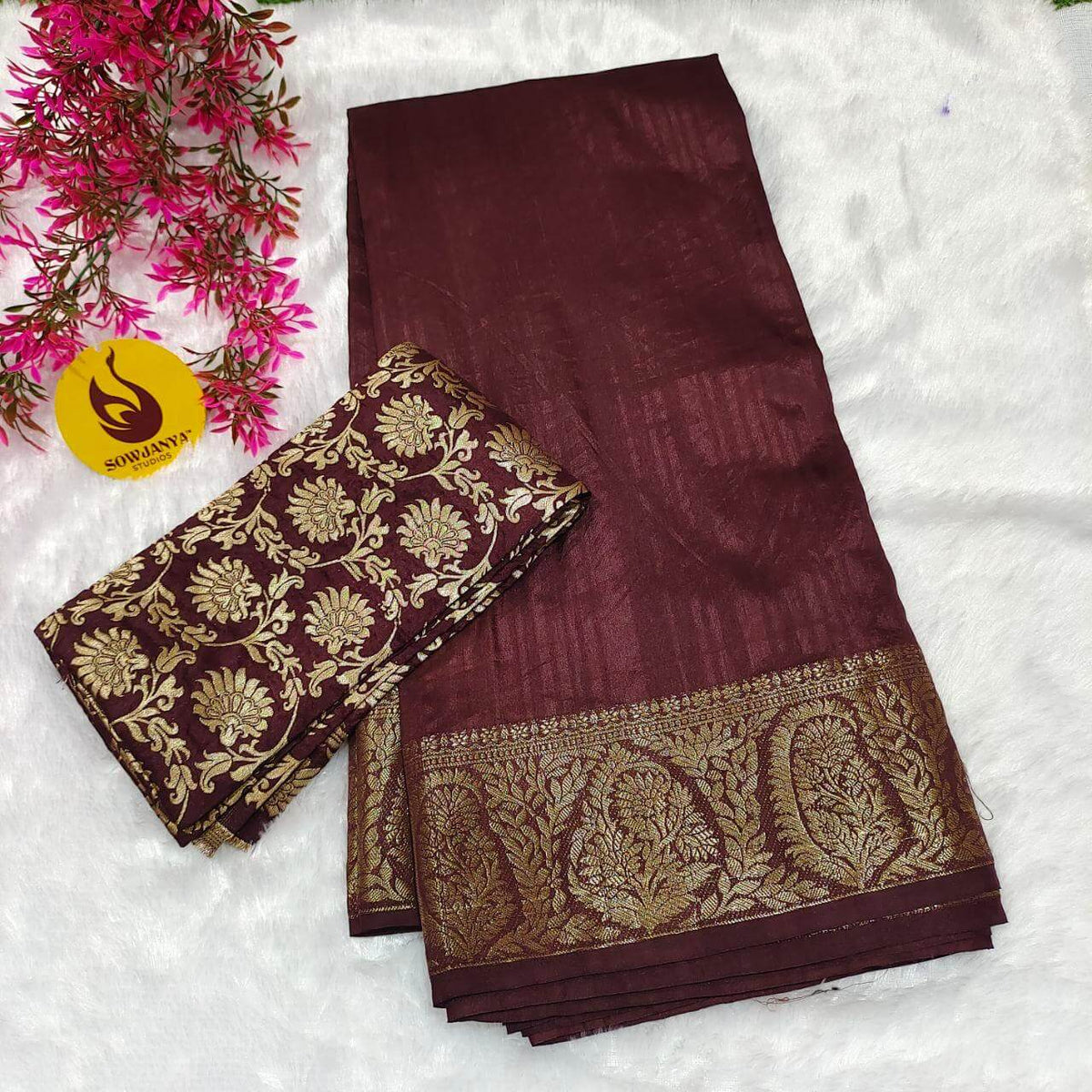 Premium Viscose Tussar Georgette Saree - SSBRD