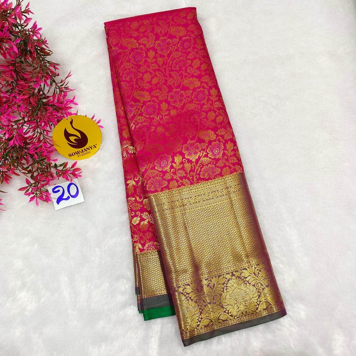 Premium Dharmavaram Pattu Sarees (020)- SSDHM