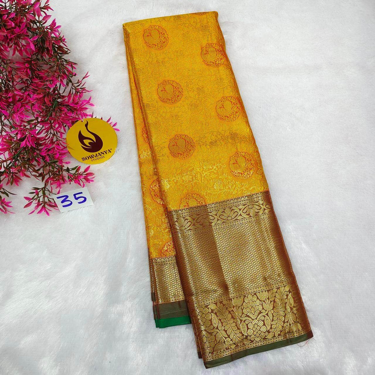 Premium Dharmavaram Pattu Sarees (035)- SSDHM