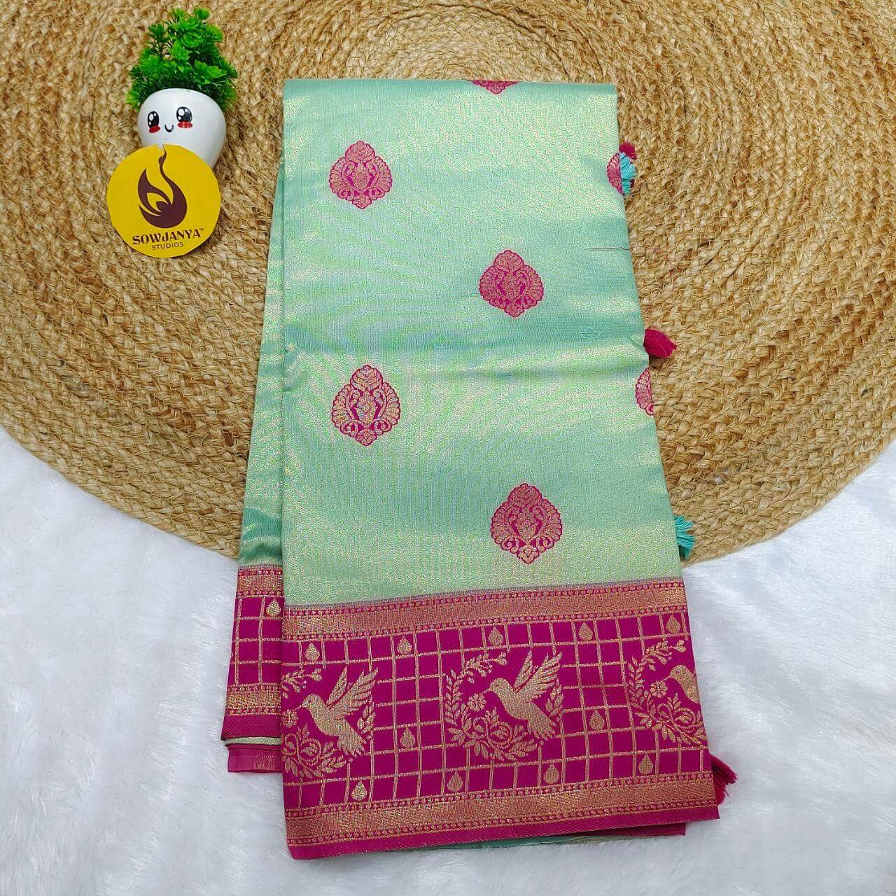 Soft Semi kanchi Pattu Sarees - SSTKB19