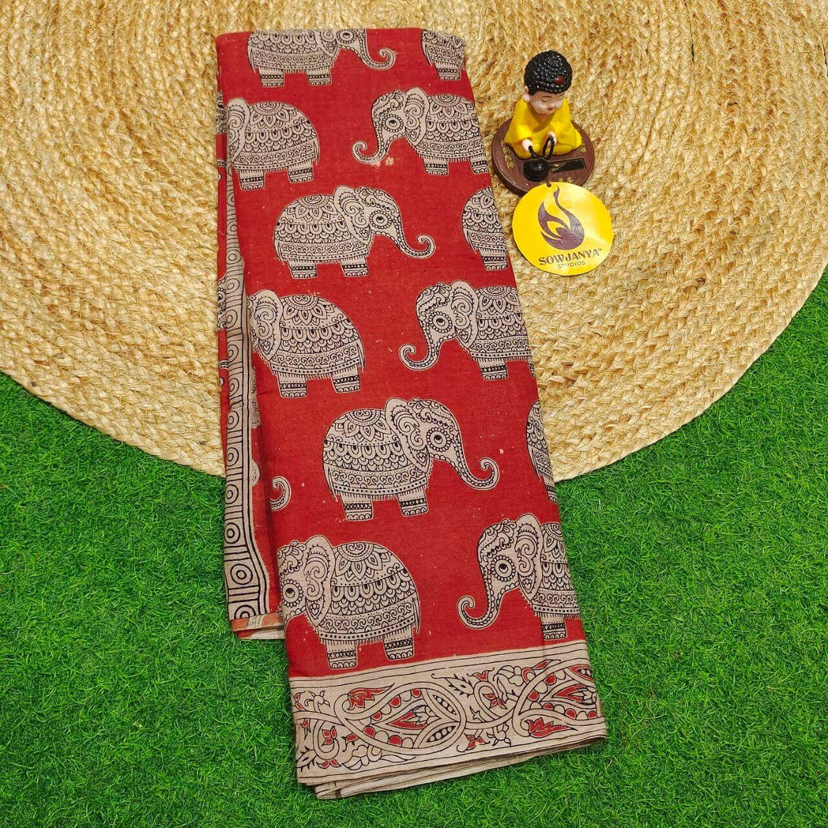 ORIGINAL PEDANA KALAMKARI Cotton Sarees - BOMMA2