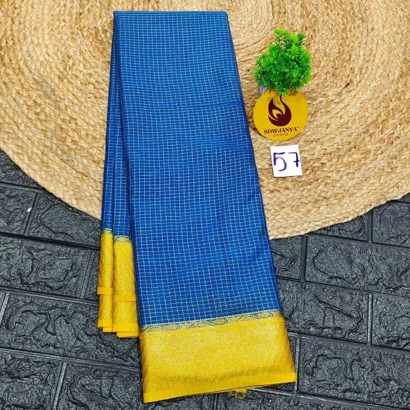 Premium Quality Mysore Crepe Sarees with Rich Pallu - MYSORE057