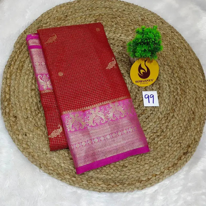 Premium Quality Mysore Crepe Sarees With Rich Pallu - MYSORE099