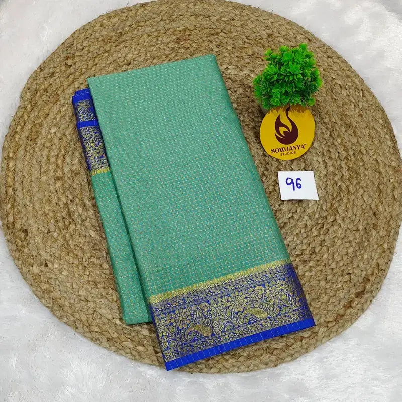 Premium Quality Mysore Crepe Sarees With Rich Pallu - MYSORE096