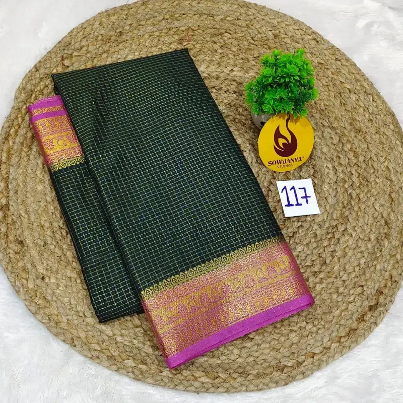 Premium Quality Mysore Crepe Sarees With Rich Pallu - MYSORE0117