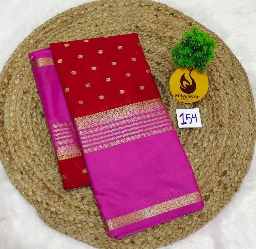 Premium Quality Mysore Crepe Sarees - MYSORE0154
