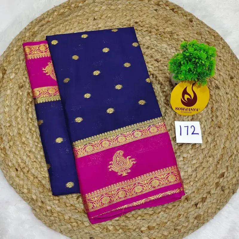 Premium Quality Mysore Crepe Sarees - MYSORE0172