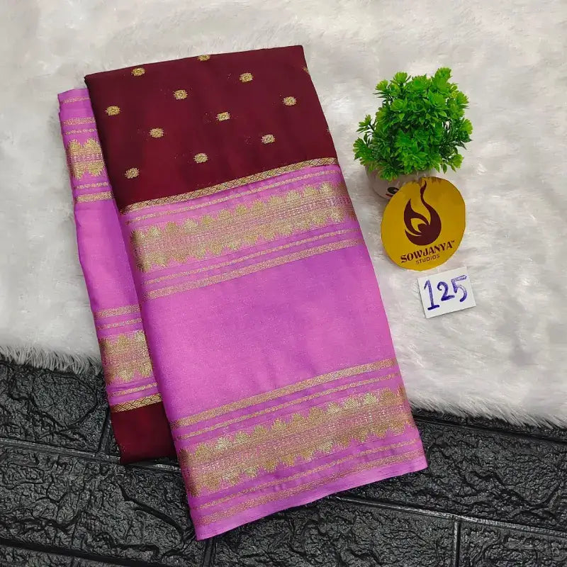 Premium Quality Mysore Crepe Sarees - MYSORE0125