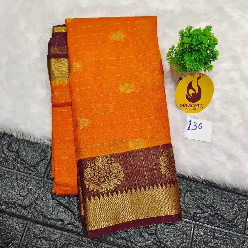 Premium Quality Mysore Crepe Sarees - MYSORE0136