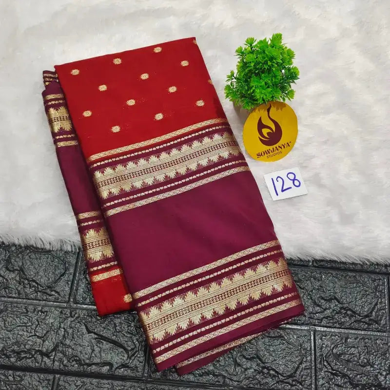 Premium Quality Mysore Crepe Sarees - MYSORE0128
