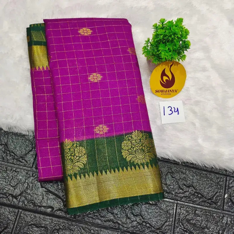 Premium Quality Mysore Crepe Sarees - MYSORE0134