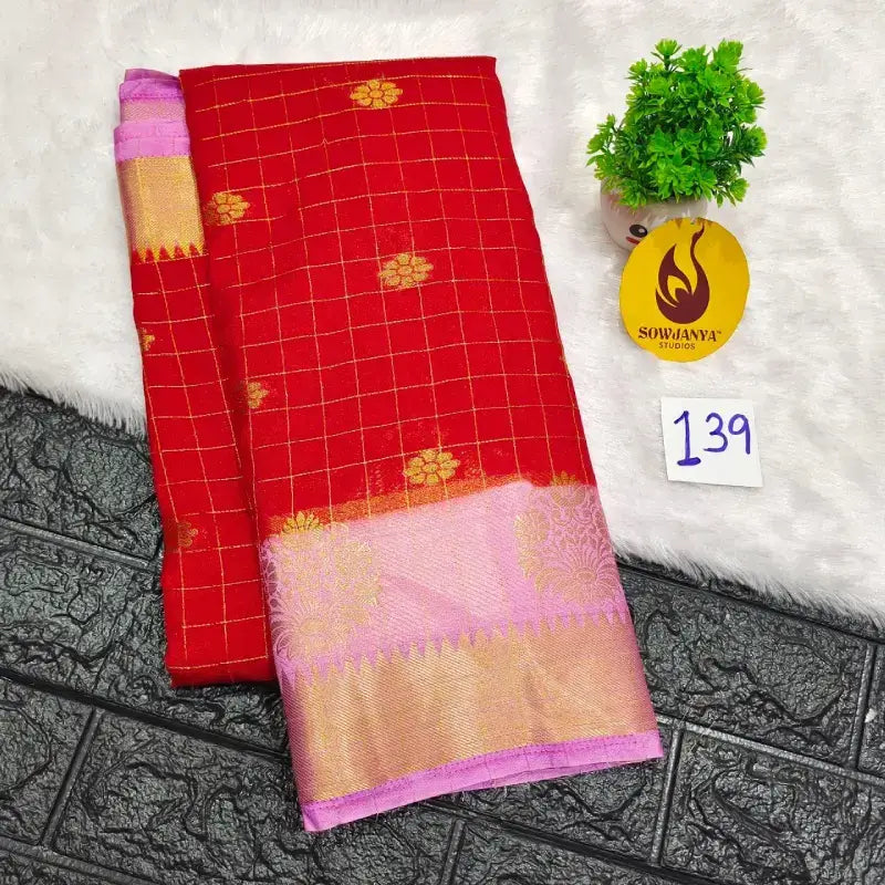Premium Quality Mysore Crepe Sarees - MYSORE0139