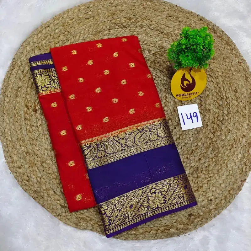 Premium Quality Mysore Crepe Sarees - MYSORE0149
