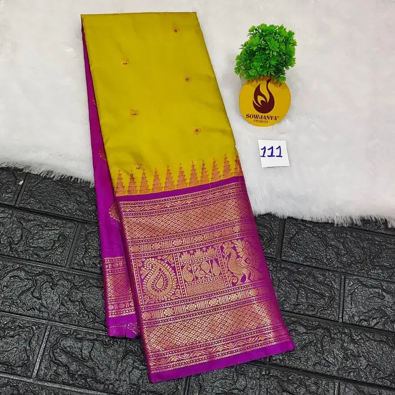 Premium Semi Gadwal Sarees - VIBE111