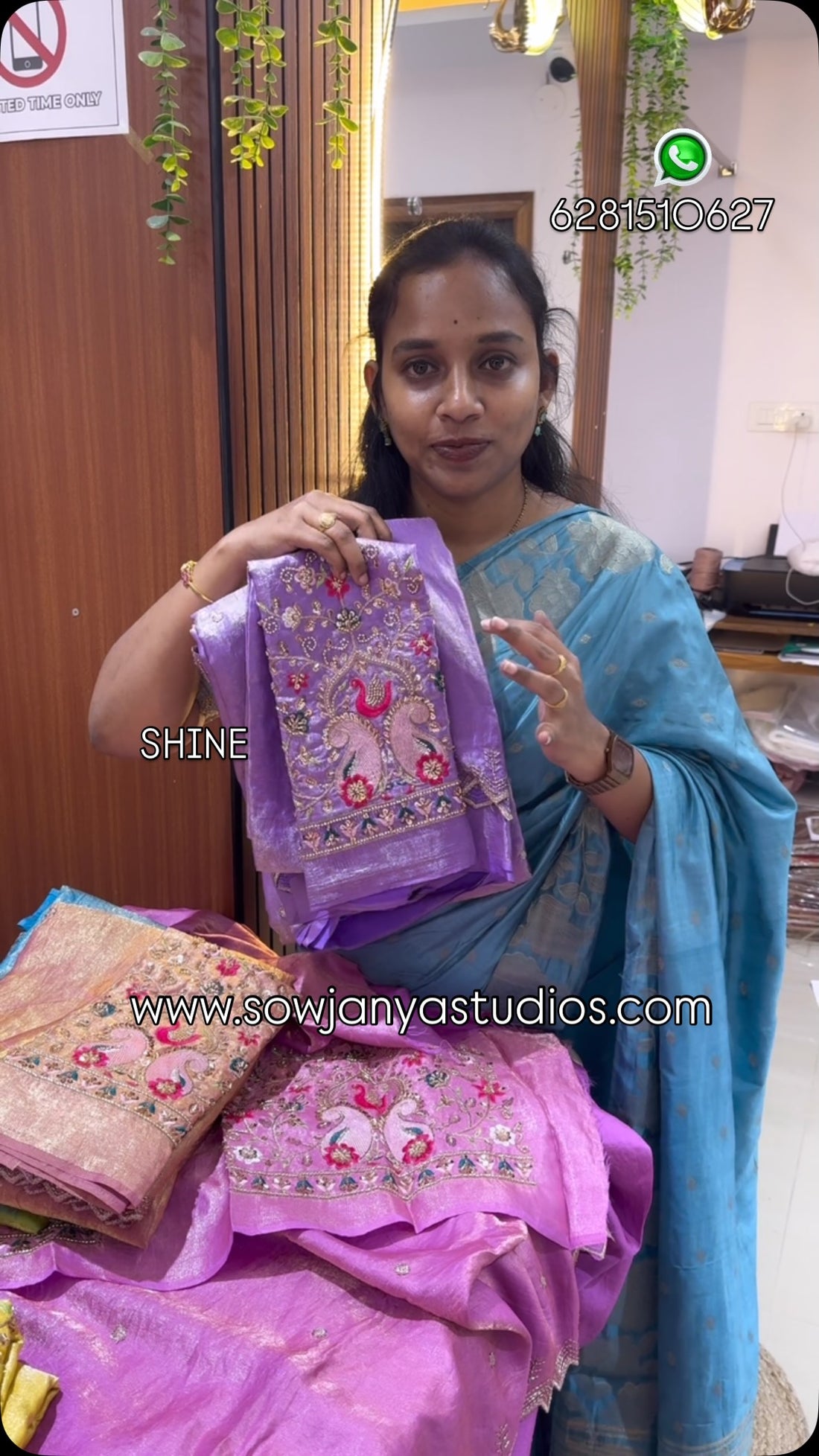 Soft space silk Crush Bead work  Sarees ||code:SHI | Best Saree Shop in Hyderabad