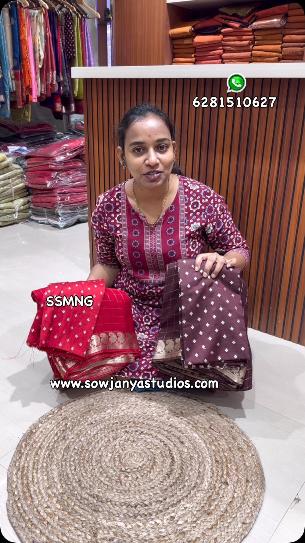 Viscose Georgette Saree with  Blouse |Code:SSMNG | Best Saree Shop in Hyderabad