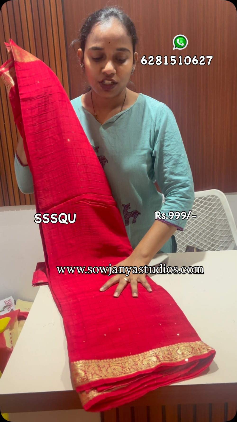 Premium Viscose Georgette Sequence Sarees with  Bl | Best Saree Shop in Hyderabad