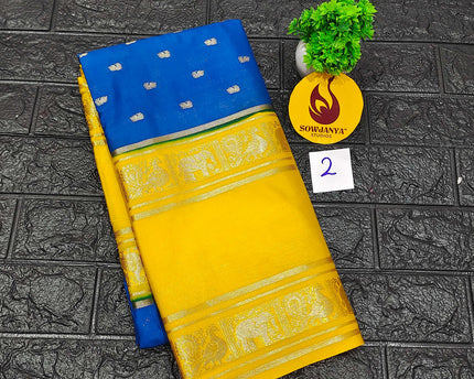 Premium Quality Mysore Crepe Sarees -MYSORE2