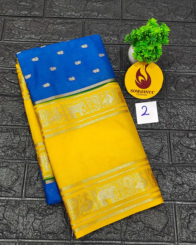 Premium Quality Mysore Crepe Sarees -MYSORE2