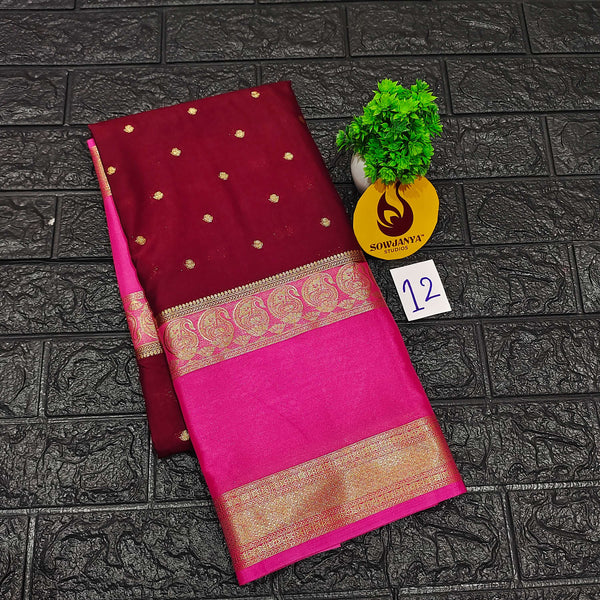 Premium Quality Mysore Crepe Sarees -MYSORE12