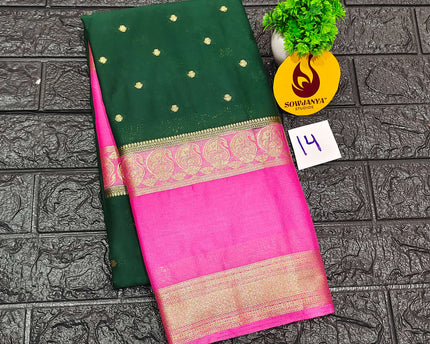 Premium Quality Mysore Crepe Sarees -MYSORE14