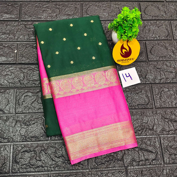 Premium Quality Mysore Crepe Sarees -MYSORE14