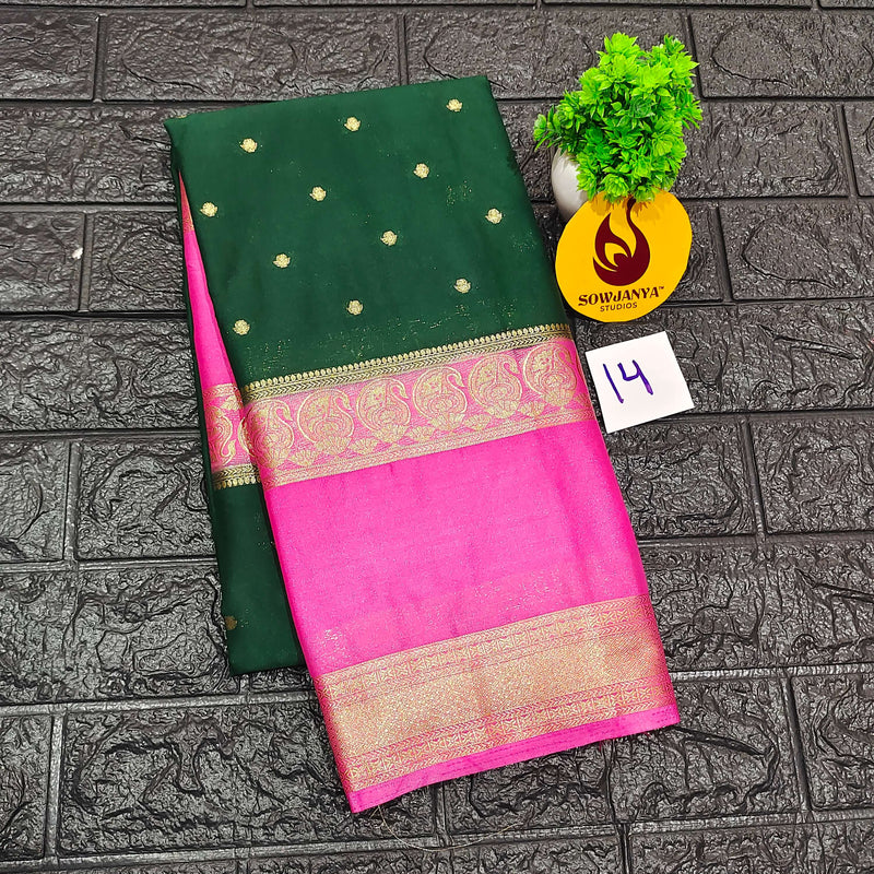 Premium Quality Mysore Crepe Sarees -MYSORE14