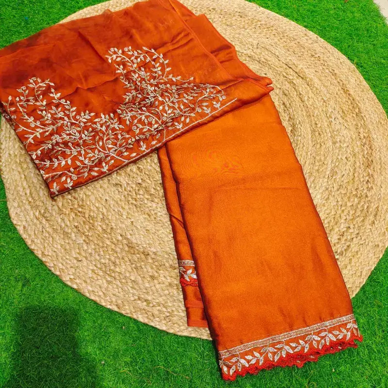 Premium Rangoli Silk Sarees with Emboridery work - YEAR