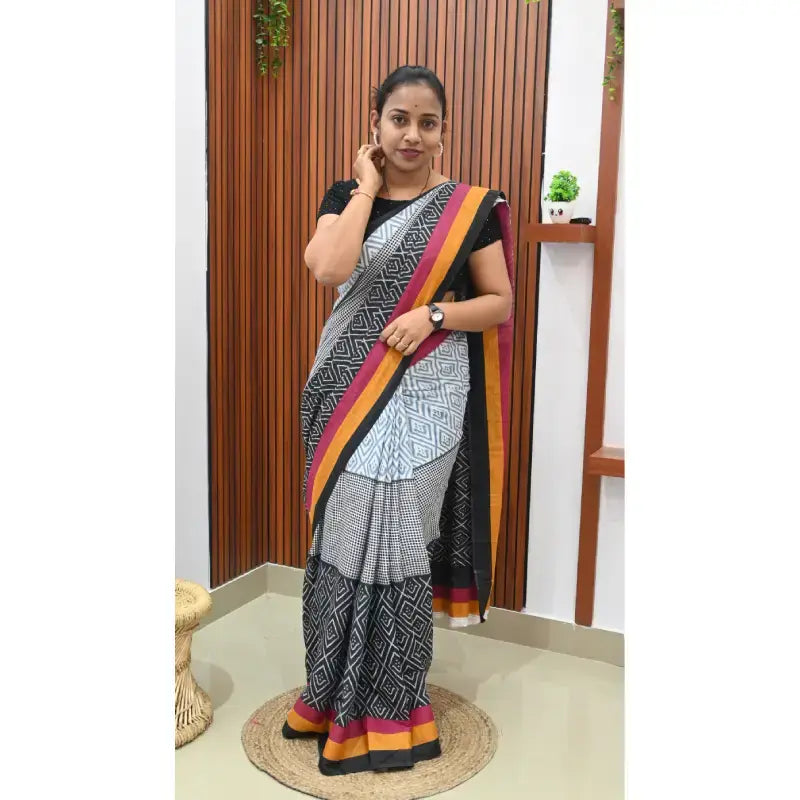 Designer MUL Cotton Sarees  - TREAT2