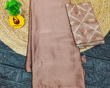 Premium Crush Saree with Bandini Blouse - BIRD2