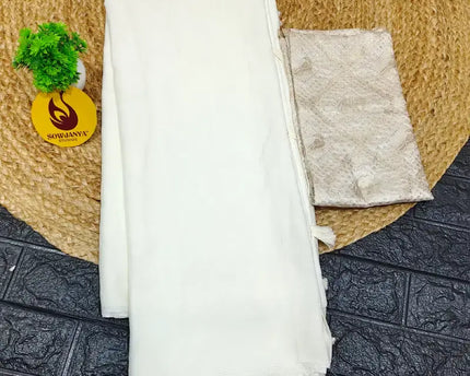 Premium Crush Saree with Bandini Blouse - BIRD3