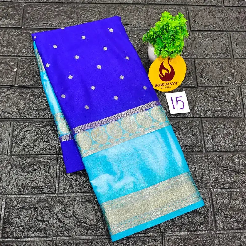 Premium Quality Mysore Crepe Sarees -MYSORE15