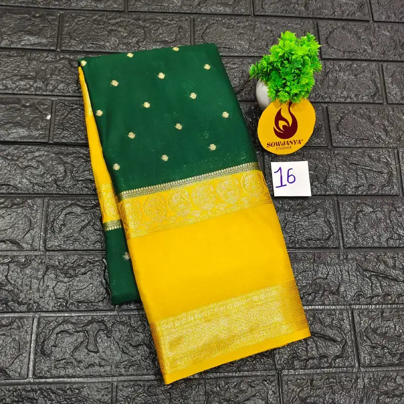 Premium Quality Mysore Crepe Sarees -MYSORE16