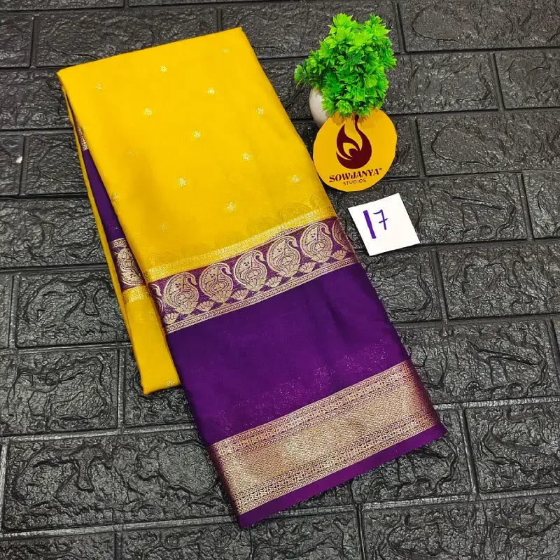 Premium Quality Mysore Crepe Sarees -MYSORE17