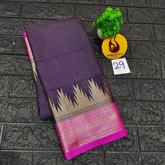 Premium Quality Mysore Crepe Sarees with Rich Pallu-MYSORE29