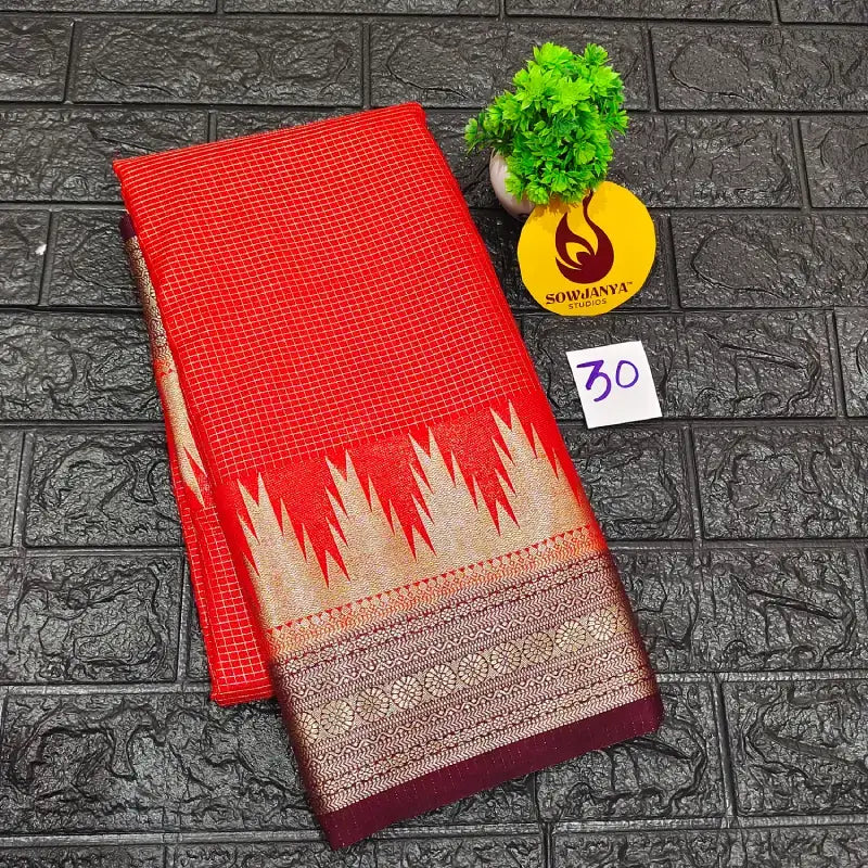 Premium Quality Mysore Crepe Sarees with Rich Pallu-MYSORE30