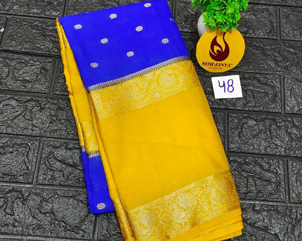 Premium Quality Mysore Crepe Sarees -MYSORE48